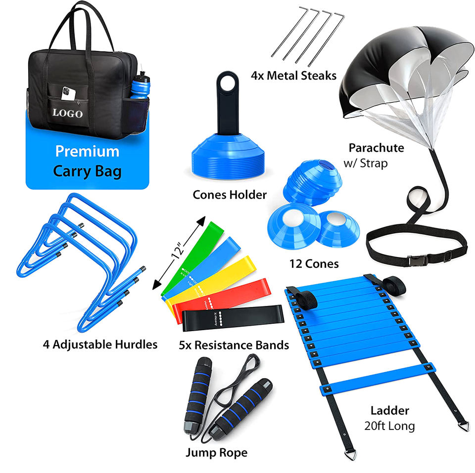 Sac de sport complet avec accessoires sportifs